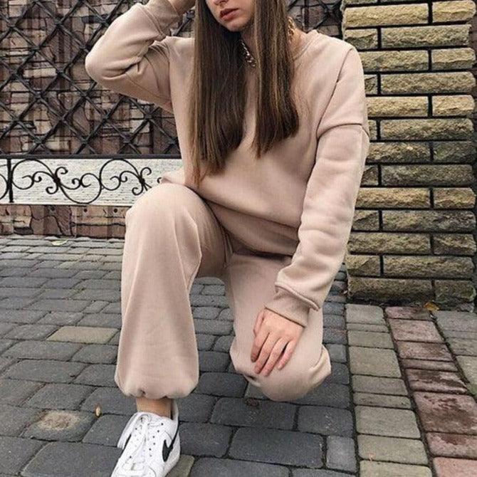 Bawełniany Komplet Dresowy Oversize