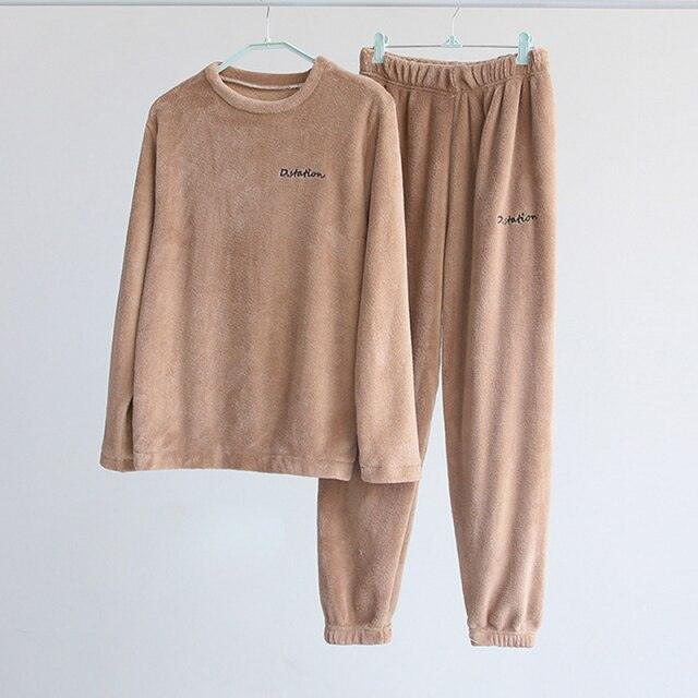 Pluszowa Swobodna Dwuczęściowa Piżama