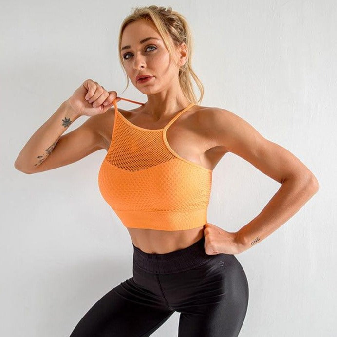 Bezszwowy Biustonosz Sportowy