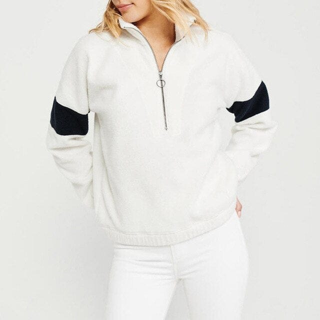 Szeroka Bluza Z Pasami