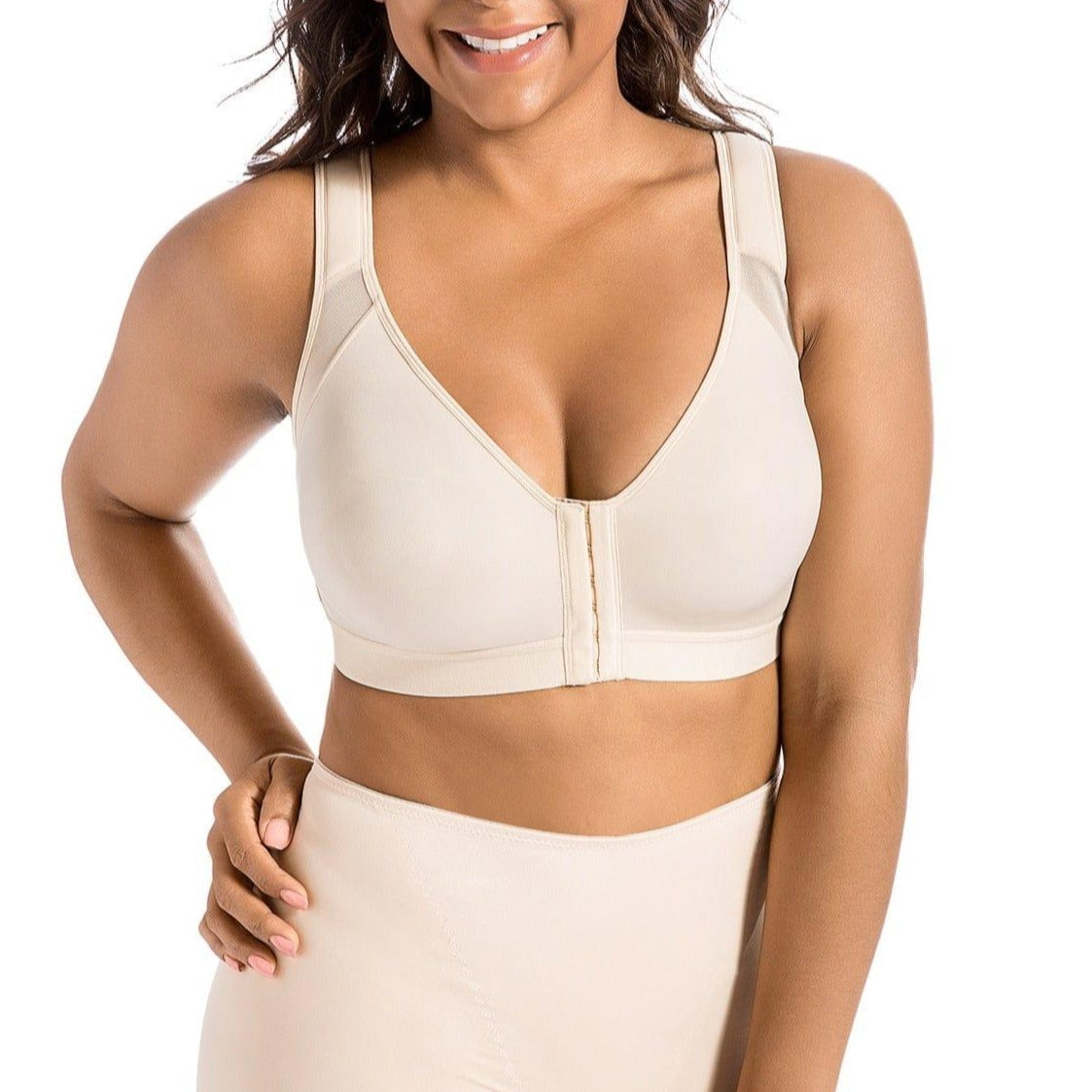 Biustonosz Plus Size Zapinany Z Przodu