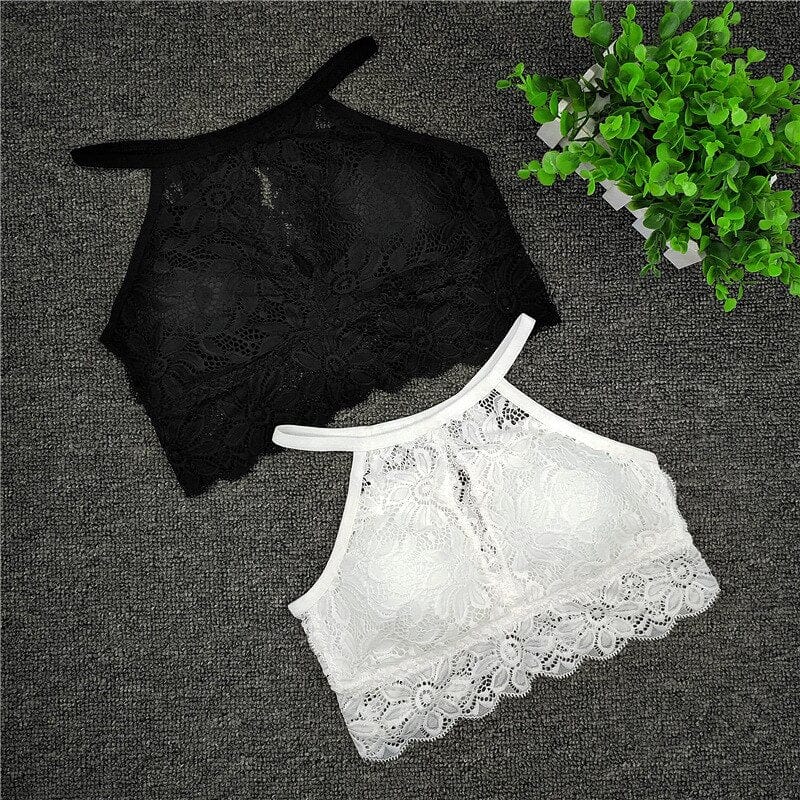 Koronkowy Biustonosz Braletka Bez Dekoltu