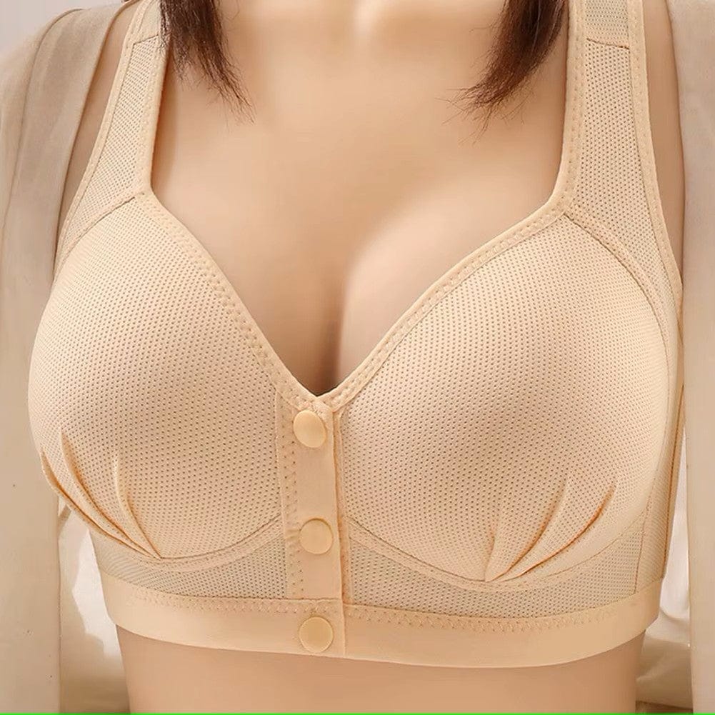 Oddychający Biustonosz Push Up Z Zapięciem Z Przodu