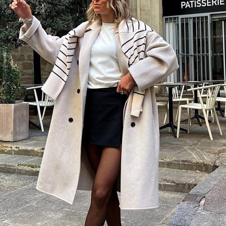 Wełniany Płaszcz Oversize