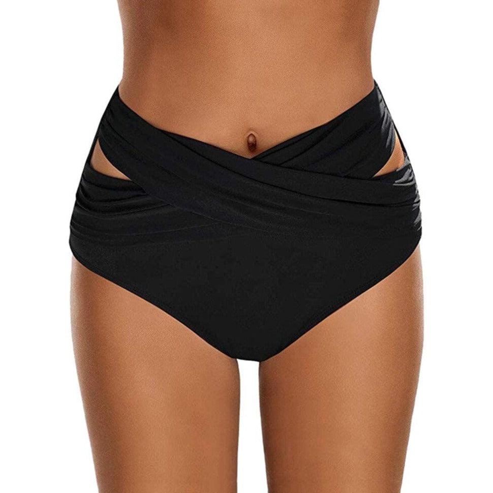 Dół Bikini Z Wysokim Stanem I Ozdobnymi Paskami Na Bokach