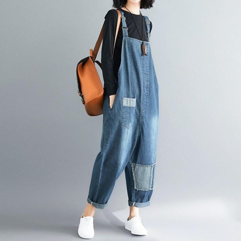 Jeansowe Ogrodniczki