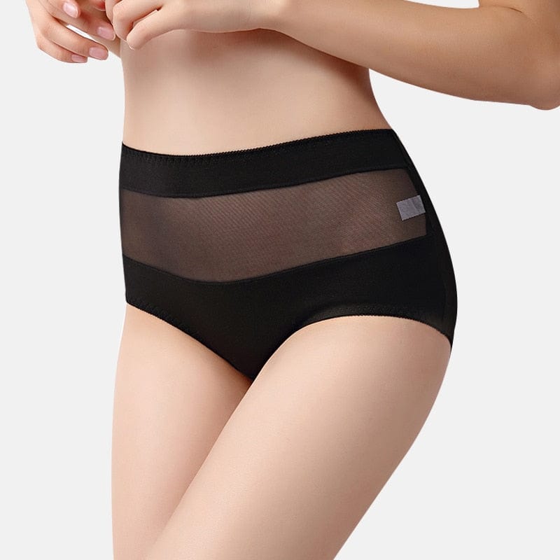 Majtki Push Up Z Siateczką