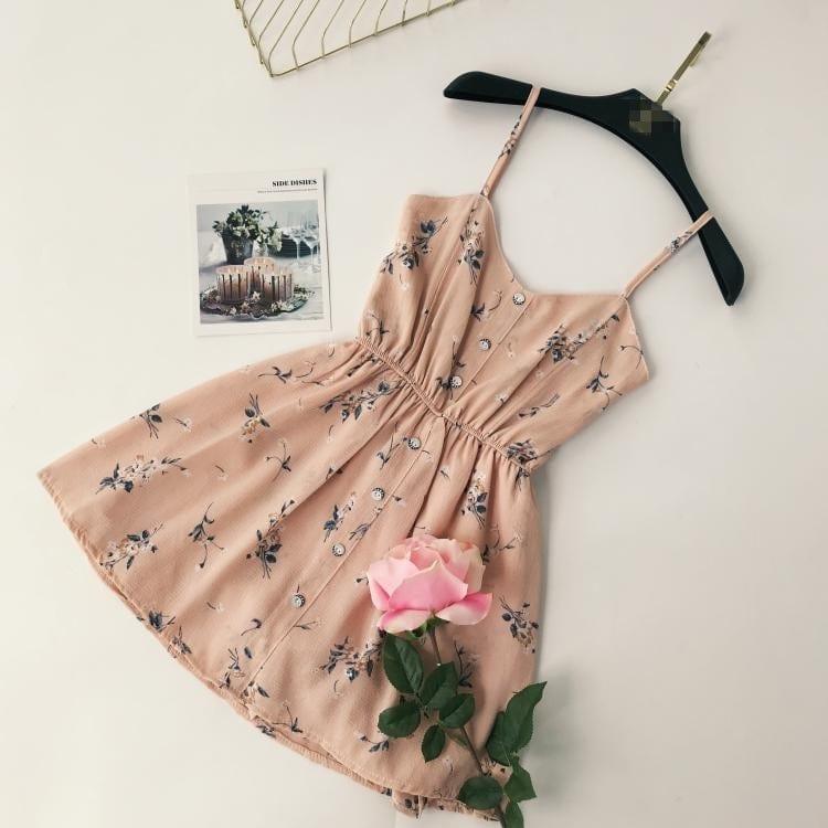 Krótka Sukienka W Kwiaty