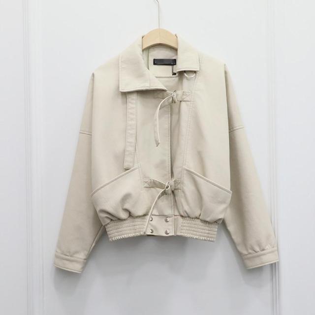 Kurtka Z Ekoskóry W Stylu Vintage