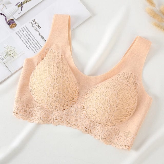 Sportowy Biustonosz Z Koronkowym Wykończeniem