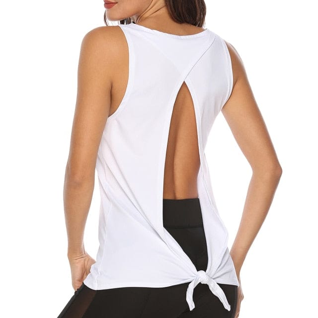 Sportowy Top Z Rozcięciem Na Plecach