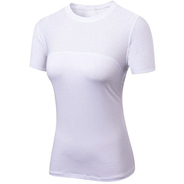 Sportowy Top Z Krótkim Rękawem