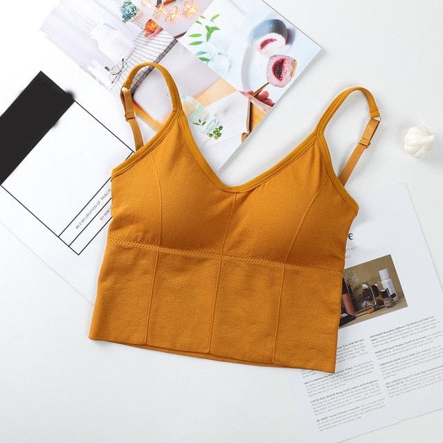 Prążkowany Biustonosz Sportowy