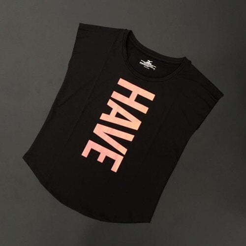 Sportowy Top Z Napisem