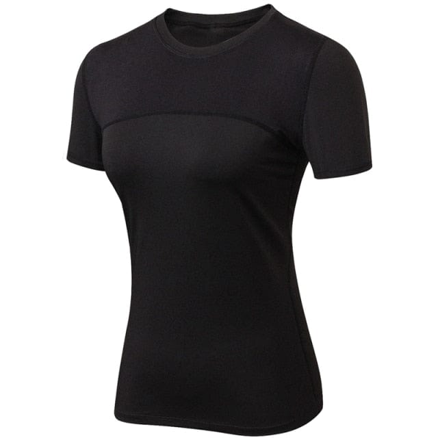 Sportowy Top Z Krótkim Rękawem