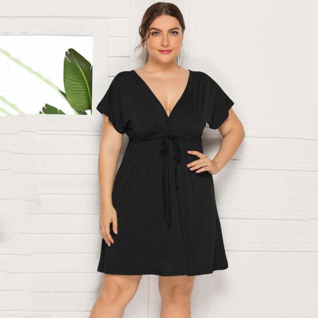 Wiązana Sukienka Plus Size