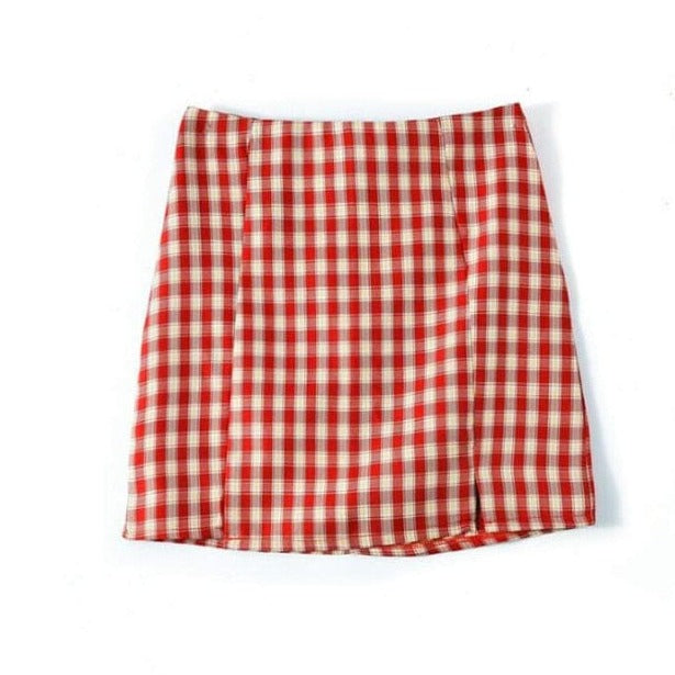 Mini Spódniczka W Kratę
