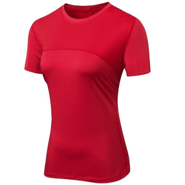 Sportowy Top Z Krótkim Rękawem