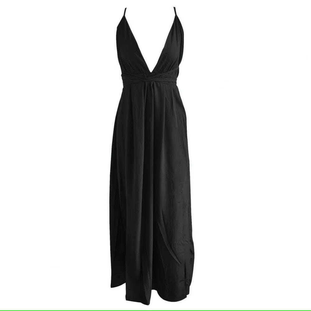 Elegancka Sukienka Maxi Na Ramiączkach
