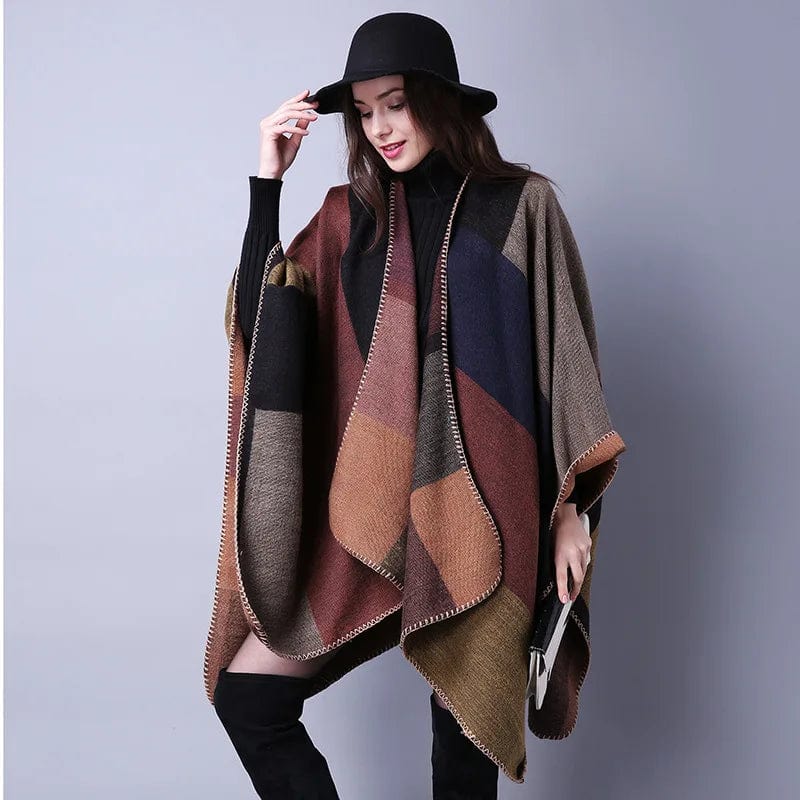 Kaszmirowy Sweter Ponczo