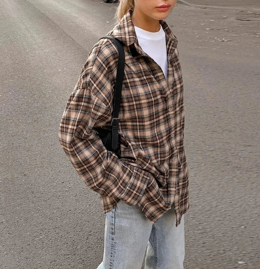 Koszula W Kratę W Stylu Vintage