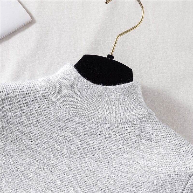 Miękki Sweter Z Golfem