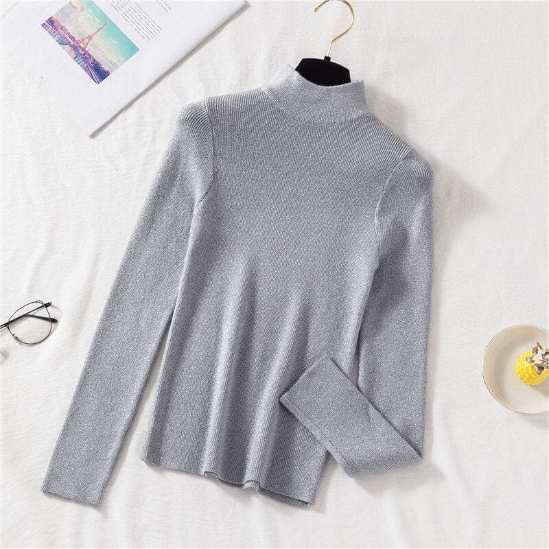 Miękki Sweter Z Golfem