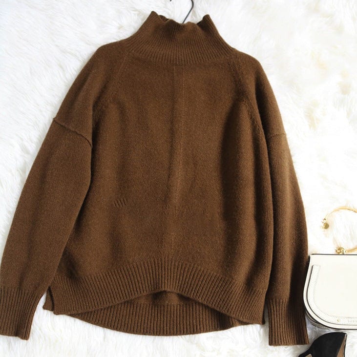 Oversizowy Sweter Z Golfem