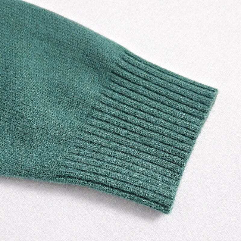 Oversizowy Sweter Z Golfem