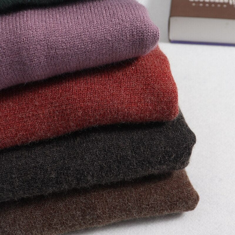 Oversizowy Sweter Z Golfem