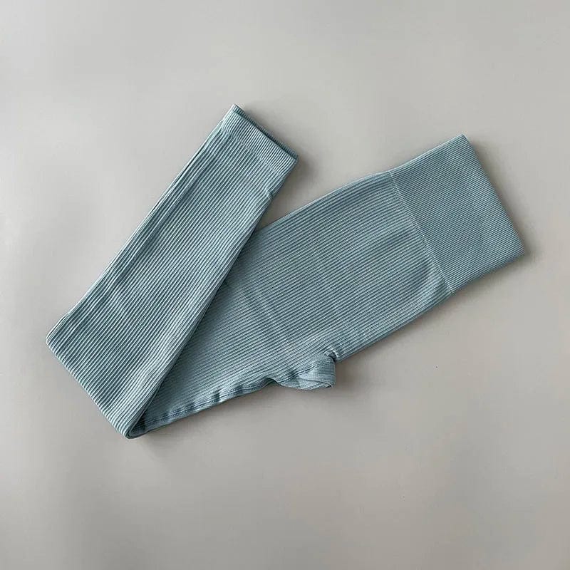 Prążkowane Bezszwowe Legginsy
