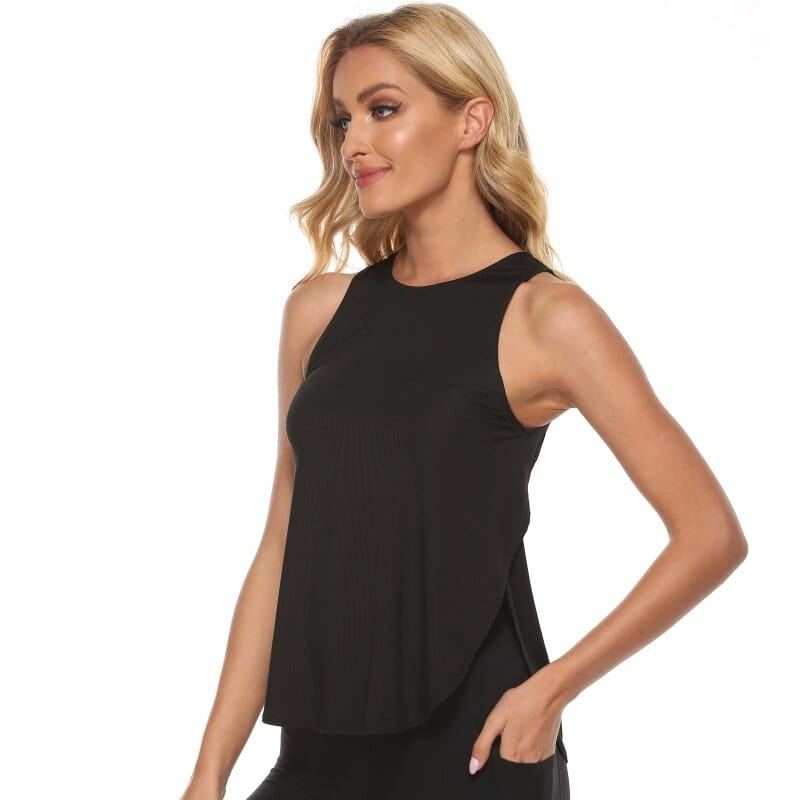 Sportowy Top Z Rozcięciem Na Boku