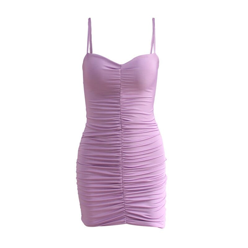 Sukienka Mini Z Drapowaniem