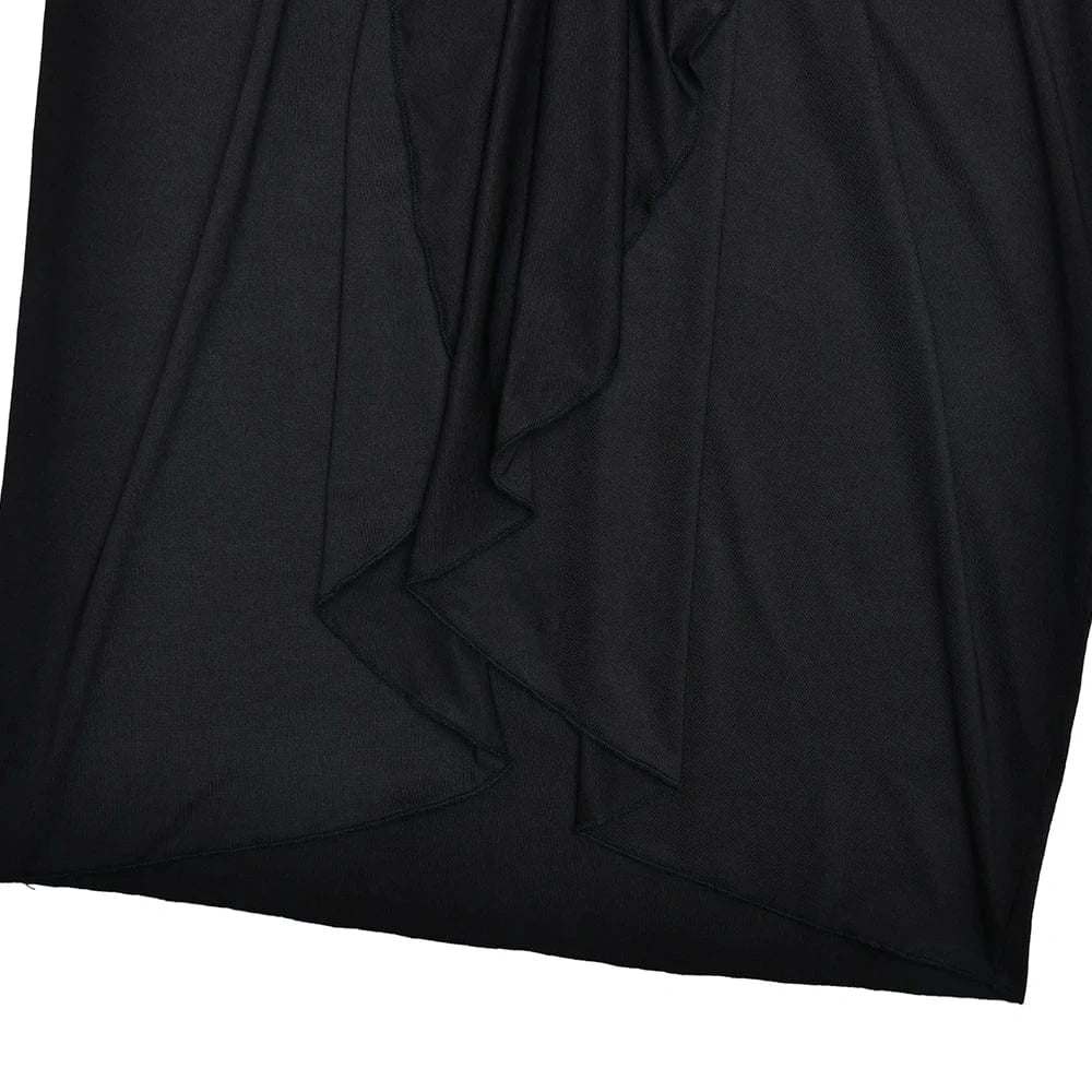 Sukienka Z Wysokim Rozcięciem I Golfem