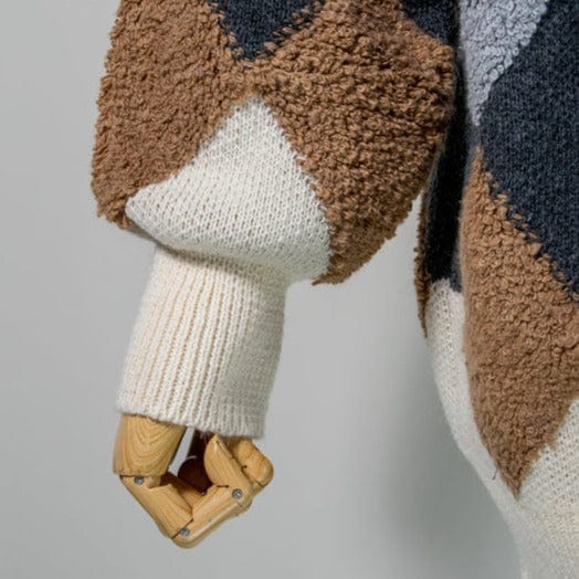 Sweter Kardigan W Romby