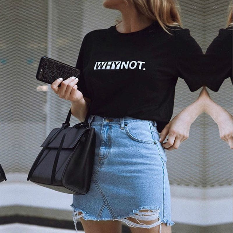 T-shirt Z Napisem