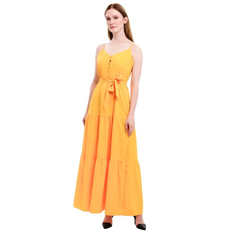 Wiązana Sukienka Maxi