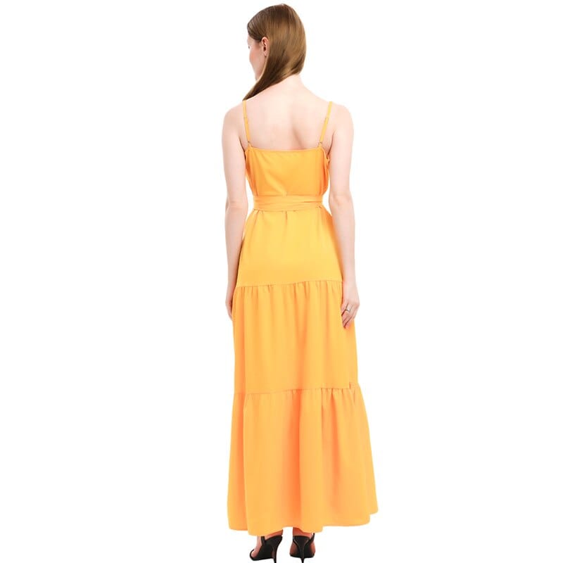 Wiązana Sukienka Maxi