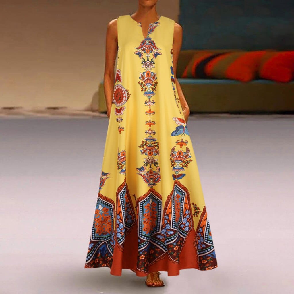 Stylowa Sukienka Maxi W Stylu Boho