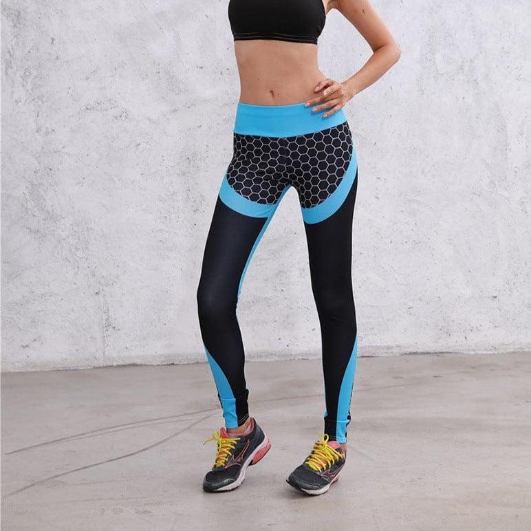 Dwukolorowe Sportowe Legginsy