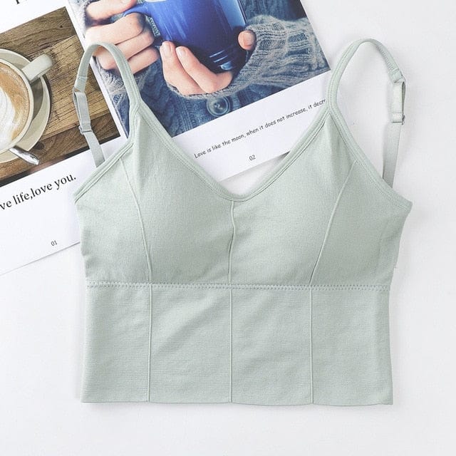 Prążkowany Biustonosz Sportowy