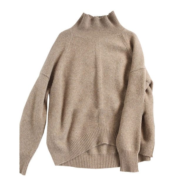 Oversizowy Sweter Z Golfem