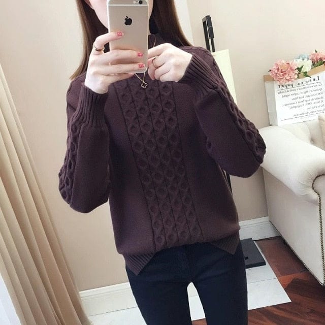 Sweter Ze Splotem Z Przodu