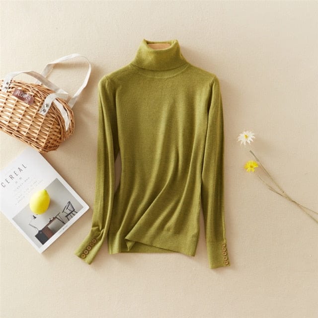 Sweter Z Odwijanym Golfem