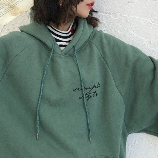 Luźna Bluza Z Kapturem