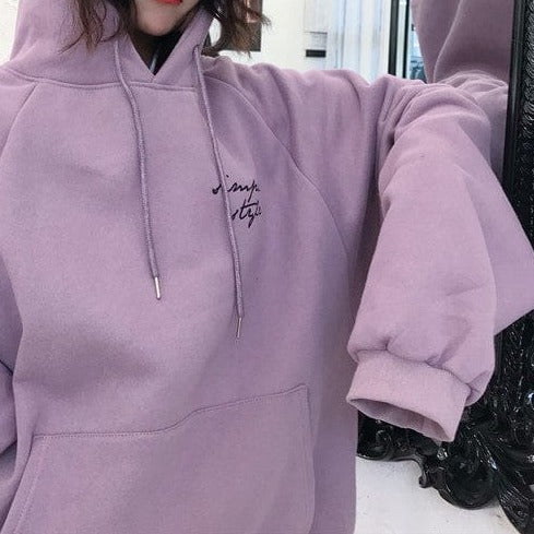 Luźna Bluza Z Kapturem