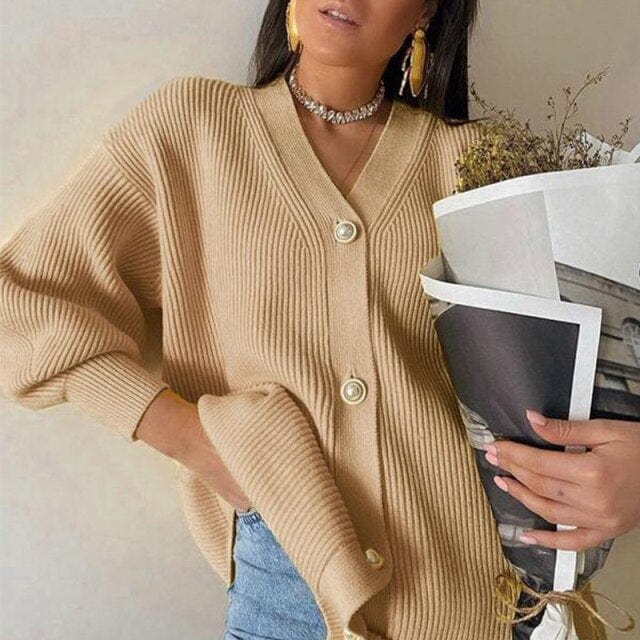 Zapinany Sweter Oversize