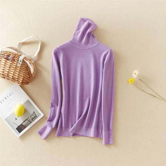 Sweter Z Odwijanym Golfem