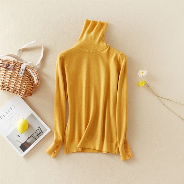 Sweter Z Odwijanym Golfem