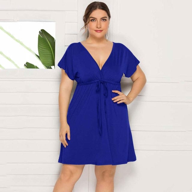 Wiązana Sukienka Plus Size